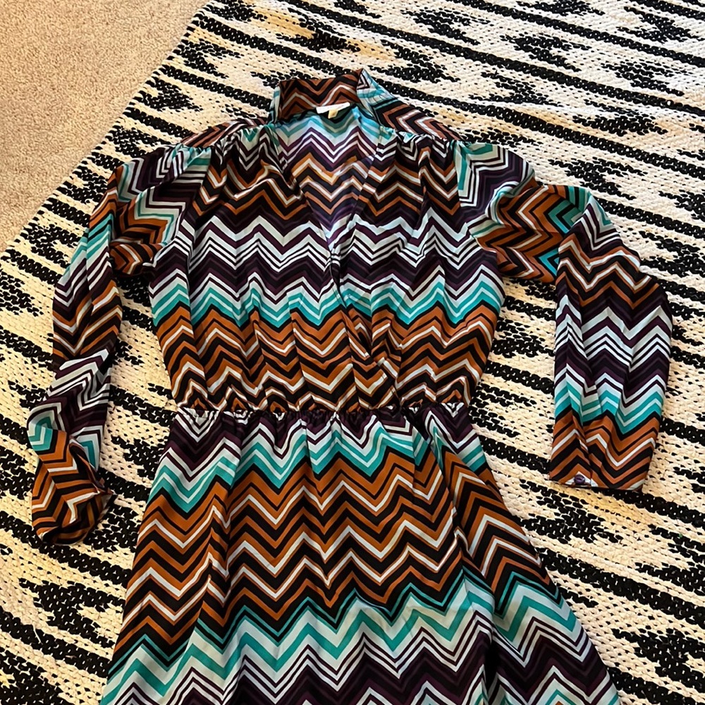 Parker silk printed dress